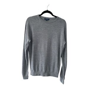 Peter Millar Merino Wool Sweater Gray Mens Medium